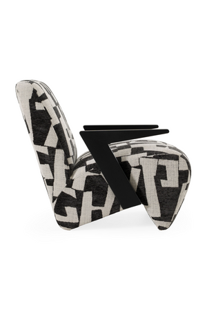   Black & White Patterned Accent Chair | Oroa.com