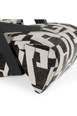   Black & White Patterned Accent Chair | Oroa.com
