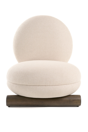   White Rounded Accent Chair | Oroa.com