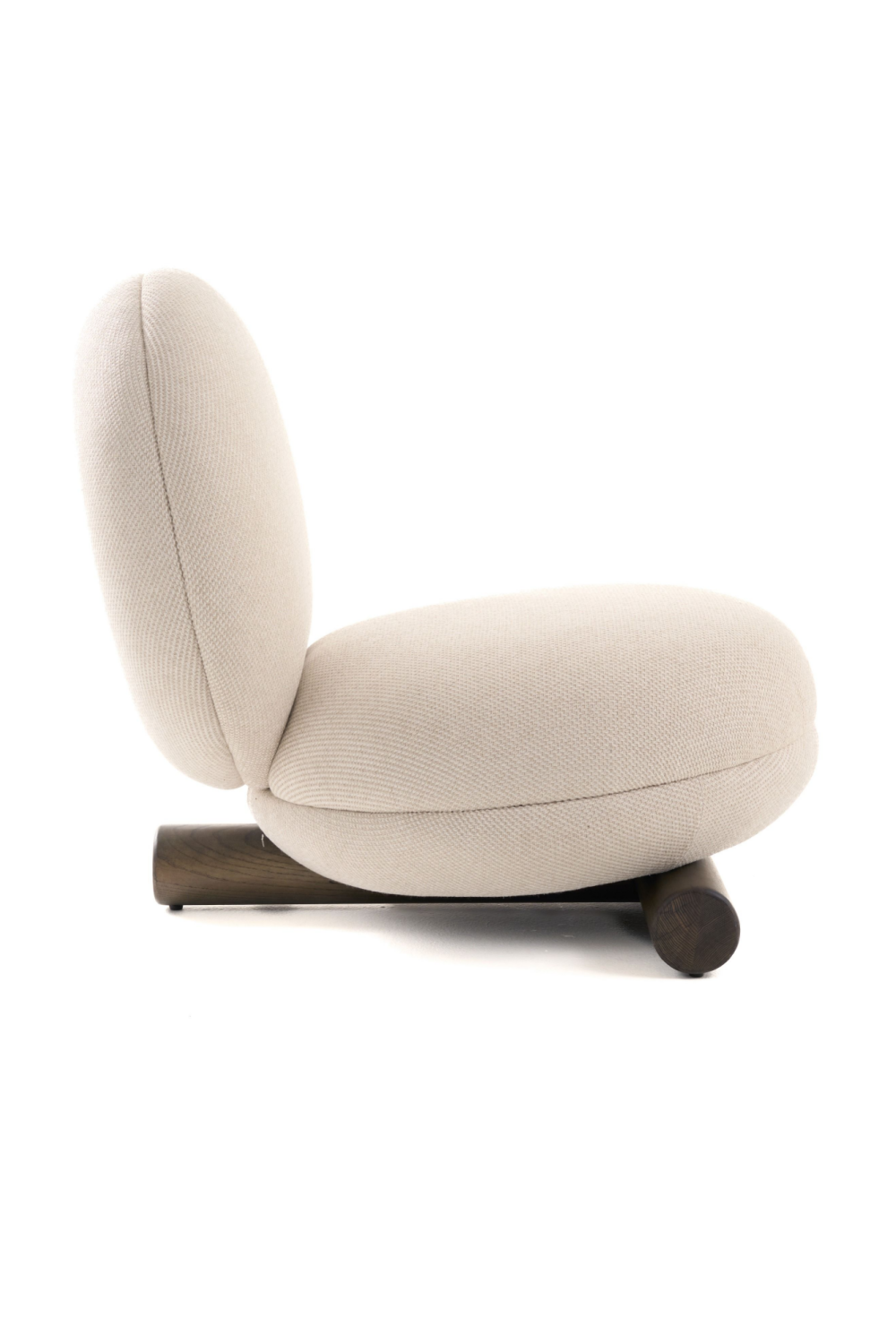   White Rounded Accent Chair | Oroa.com