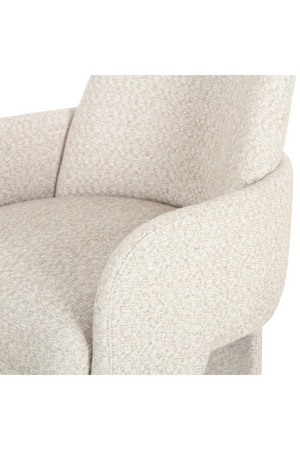   Beige Linen Dining Chair | Oroa.com