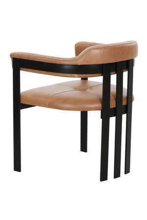   Brown Leather Dining Chair | Oroa.com