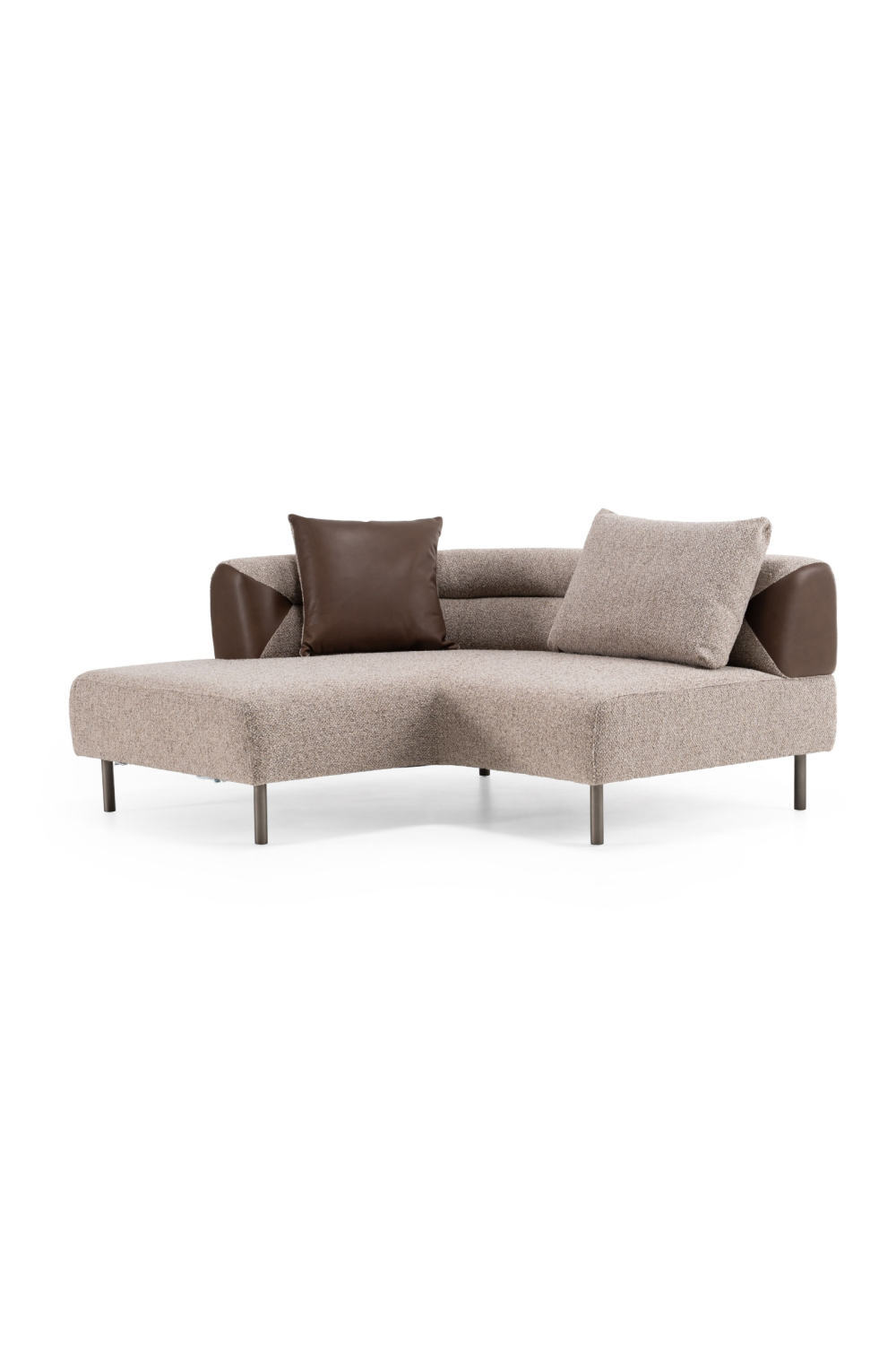   Brown Fabric Sectional Sofa | Oroa.com