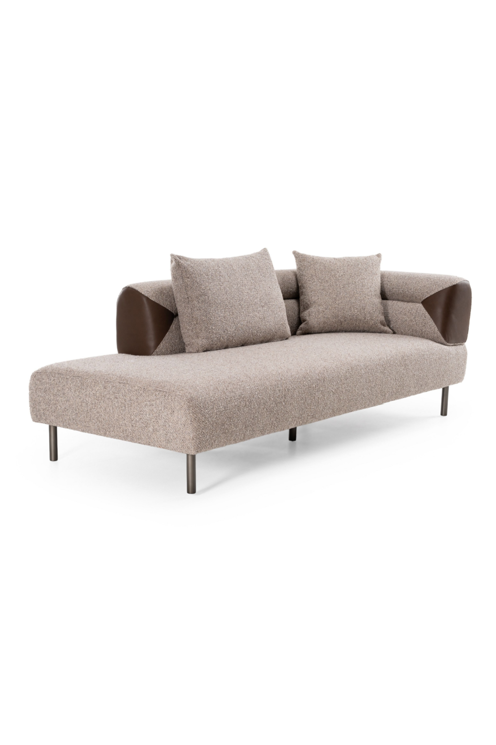   Brown Fabric Sectional Sofa | Oroa.com
