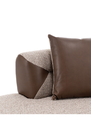   Brown Fabric Sectional Sofa | Oroa.com