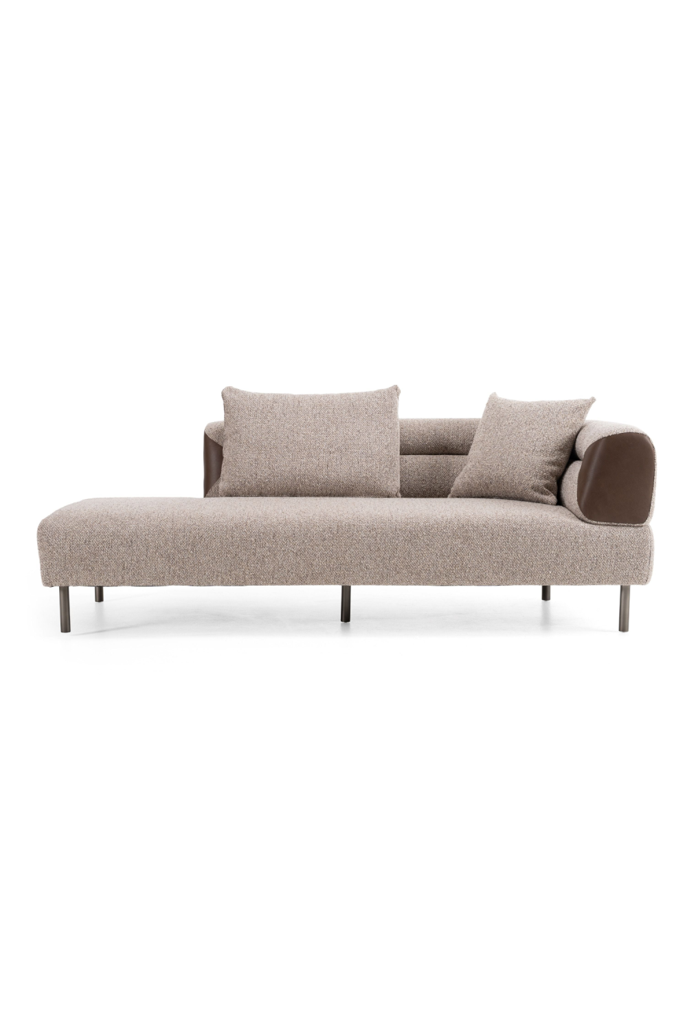   Brown Fabric Sectional Sofa | Oroa.com