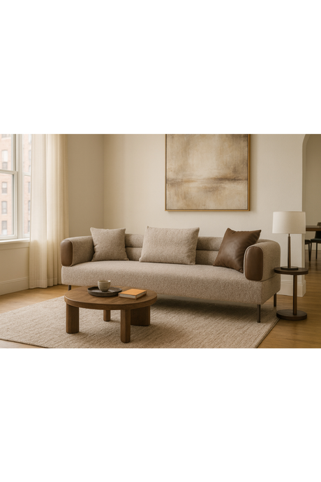   Brown Fabric Sofa | Oroa.com
