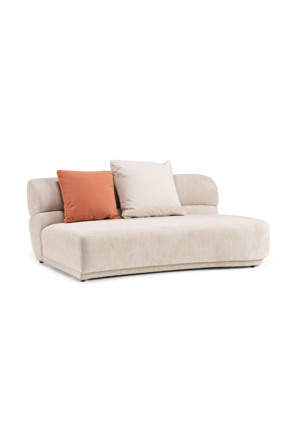   Beige Curved Sectional Sofa | Oroa.com