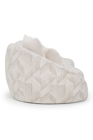   Beige Patterned Fabric Sofa | Oroa.com