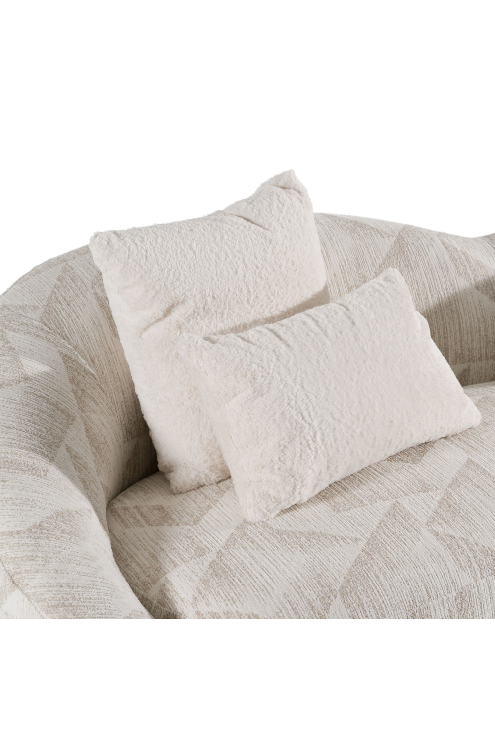   Beige Patterned Fabric Sofa | Oroa.com