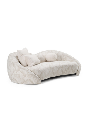   Beige Patterned Fabric Sofa | Oroa.com