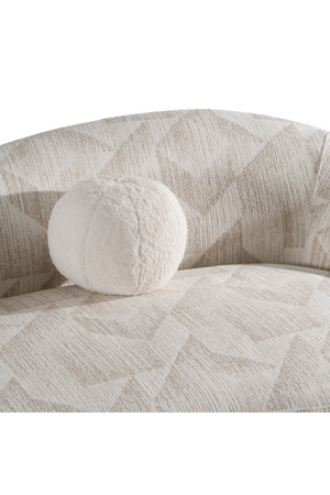   Beige Patterned Fabric Sofa | Oroa.com