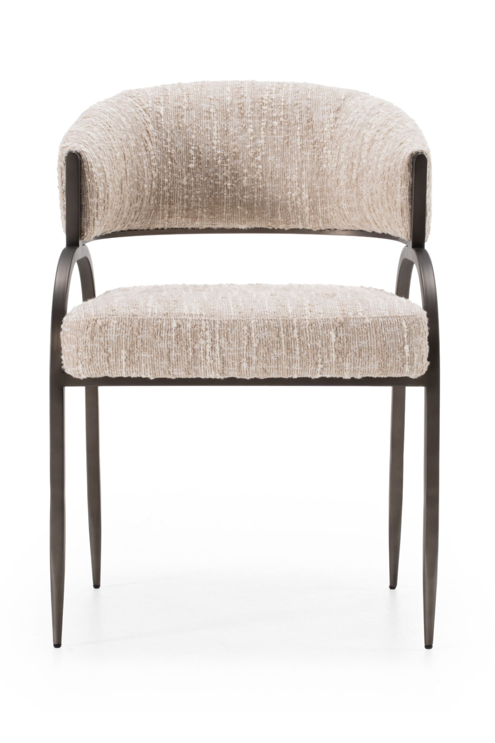   Beige Curved-Back Dining Chair | Oroa.com