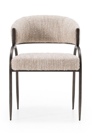  Beige Curved-Back Dining Chair | Oroa.com