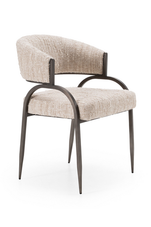   Beige Curved-Back Dining Chair | Oroa.com