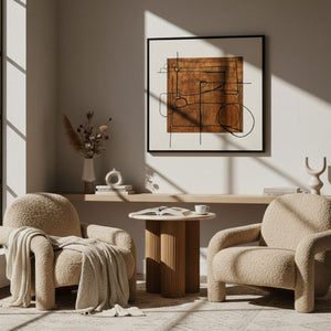   Tan Fabric Accent Chair | Oroa.com