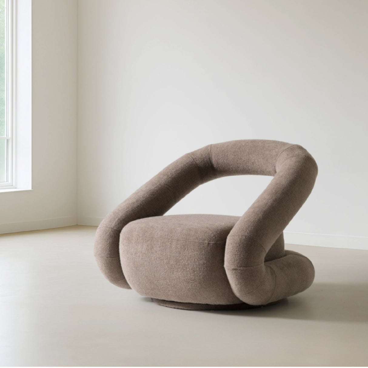   Brown Swivel Accent Chair | Oroa.com