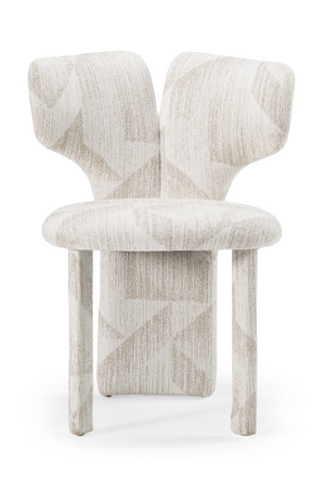   Beige Patterned Dining Chairs (2) | Oroa.com