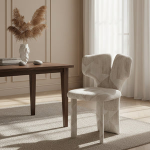   Beige Patterned Dining Chairs (2) | Oroa.com