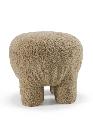   Tan Round Ottoman | Oroa.com