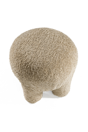   Tan Round Ottoman | Oroa.com
