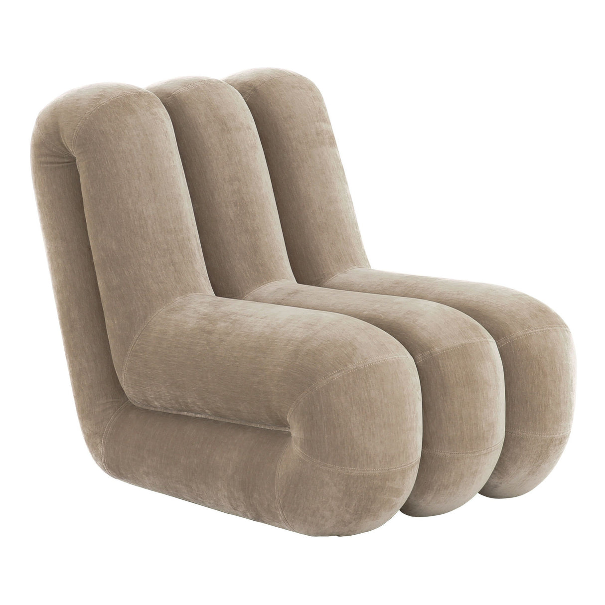   Taupe Fabric Accent Chair | Oroa.com