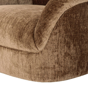   Brown Curved Sectional Sofa | Oroa.com