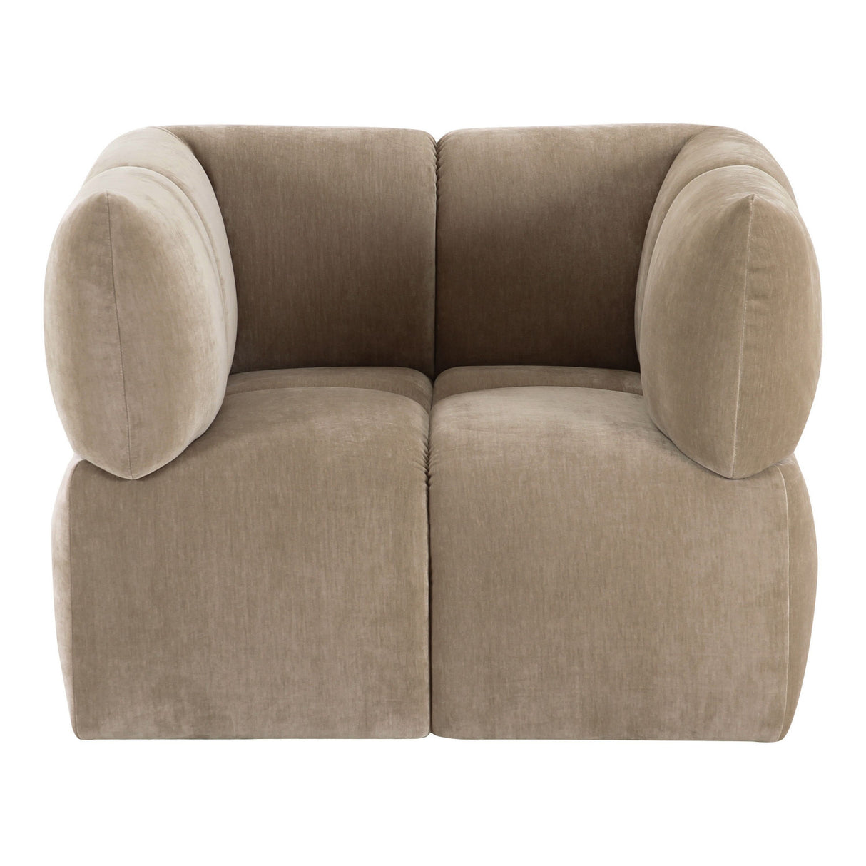   Taupe Modern Swivel Accent Chair | Oroa.com