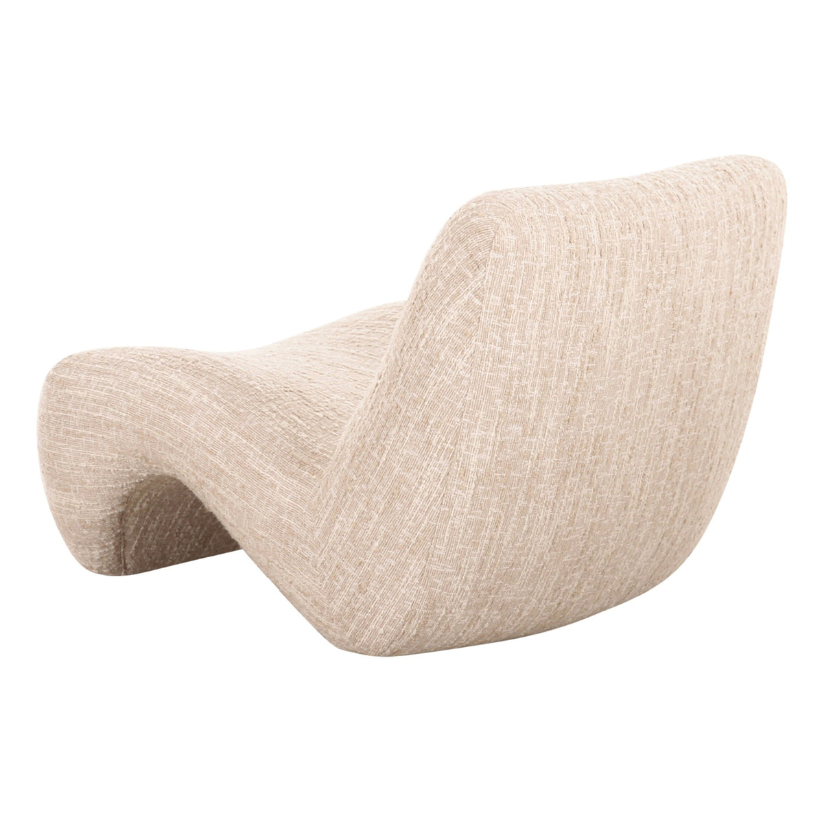   Beige Flowy Armless Accent Chair | Oroa.com