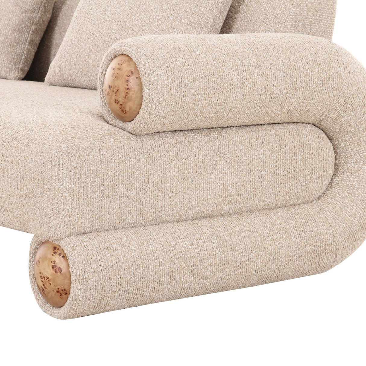   Beige Fabric Modern Sofa | Oroa.com