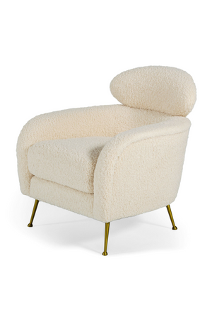   White Fur Lounge Chair | Oroa.com
