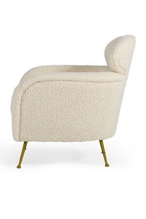   White Fur Lounge Chair | Oroa.com