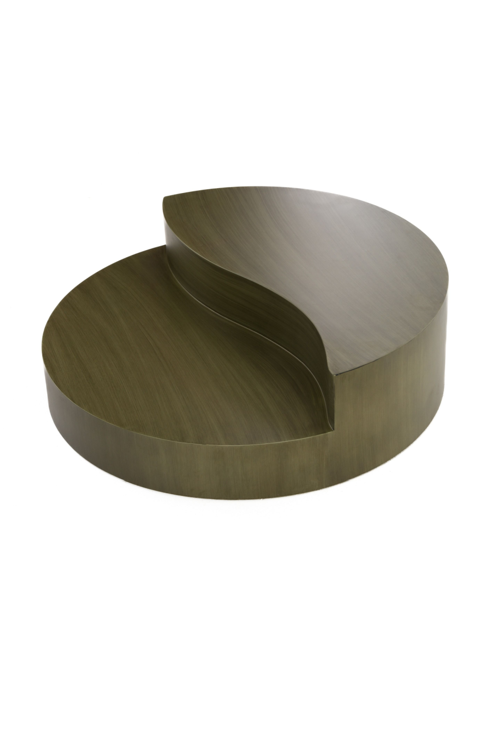   Gray Brass Tiered Coffee Table | Oroa.com