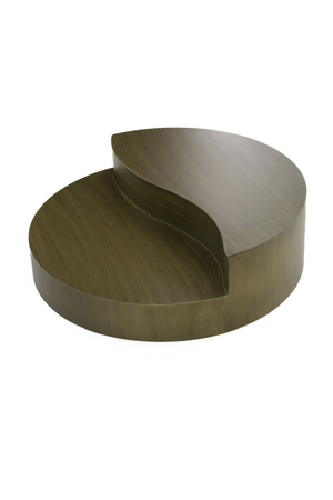  Gray Brass Tiered Coffee Table | Oroa.com