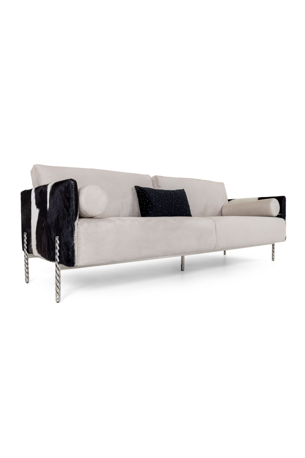   Gray Cowhide Sofa | Oroa.com