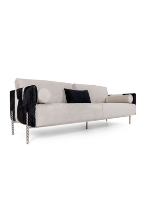   Gray Cowhide Sofa | Oroa.com