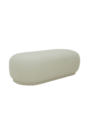   White Sherpa Ottoman | Oroa.com