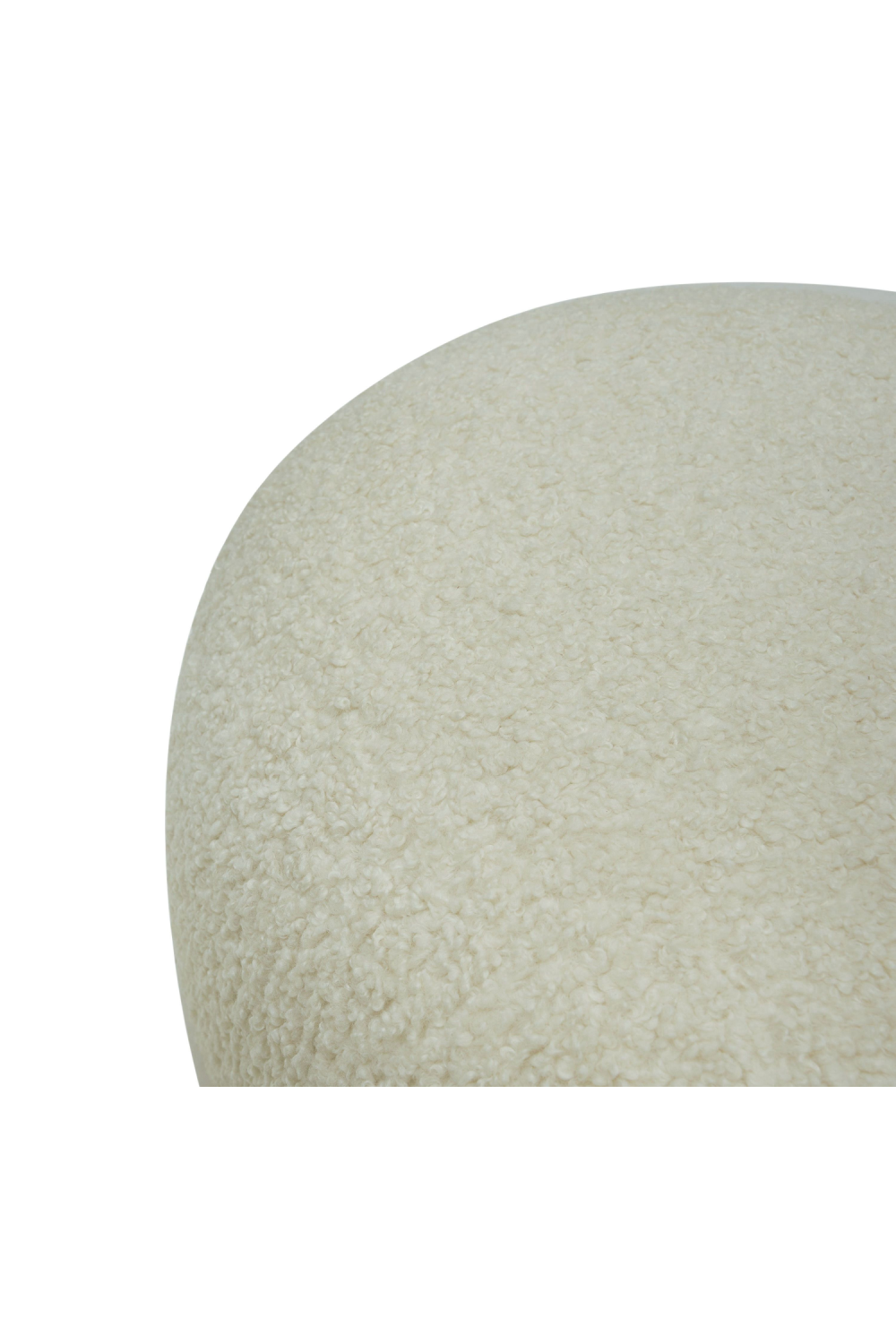   White Sherpa Ottoman | Oroa.com