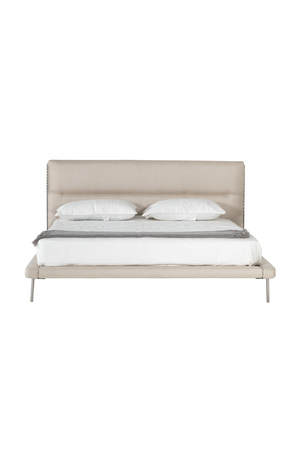   Cream Woven Fabric Bed | Oroa.com
