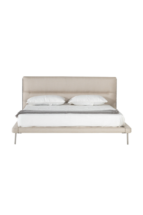   Cream Woven Fabric Bed | Oroa.com