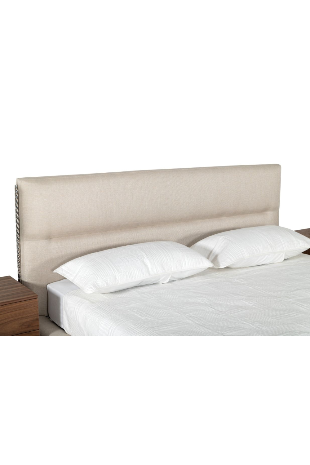   Cream Woven Fabric Bed | Oroa.com