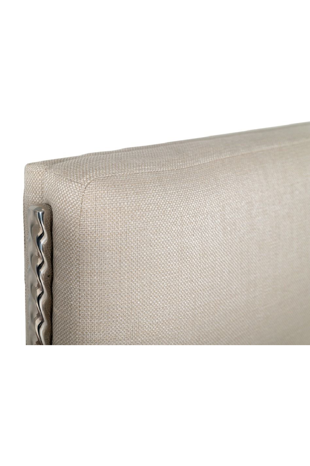  Cream Woven Fabric Bed | Oroa.com