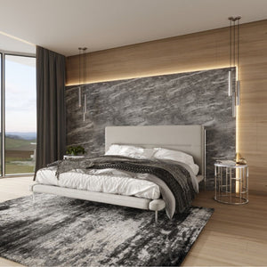   Cream Woven Fabric Bed | Oroa.com