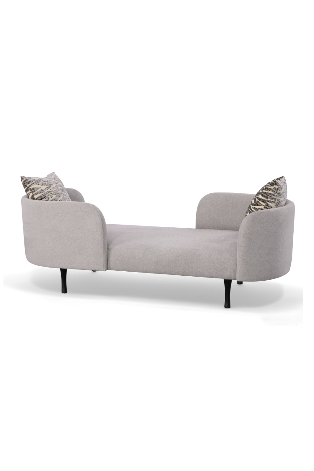   Gray 2-Seater Chaise Lounge | Oroa.com