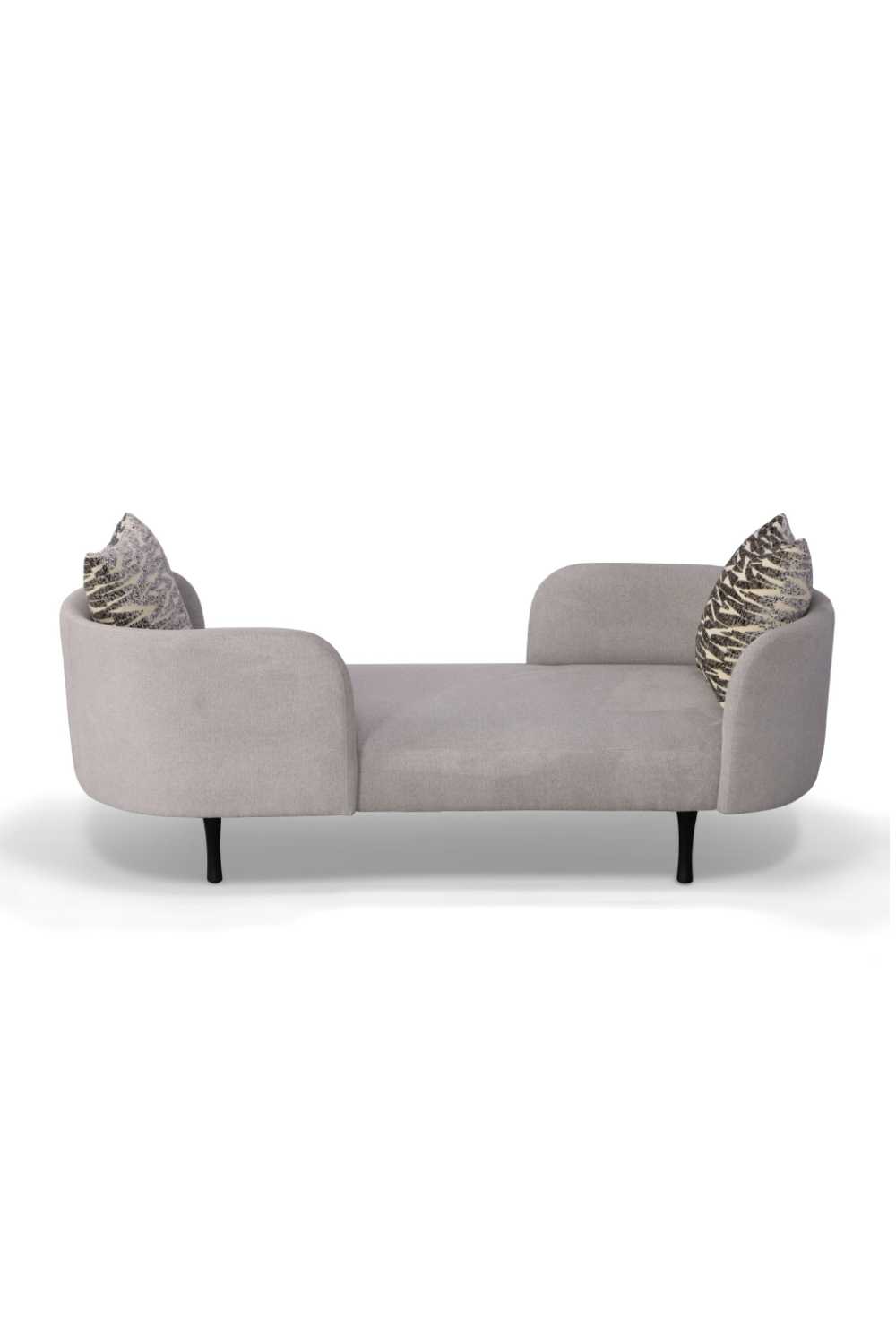   Gray 2-Seater Chaise Lounge | Oroa.com