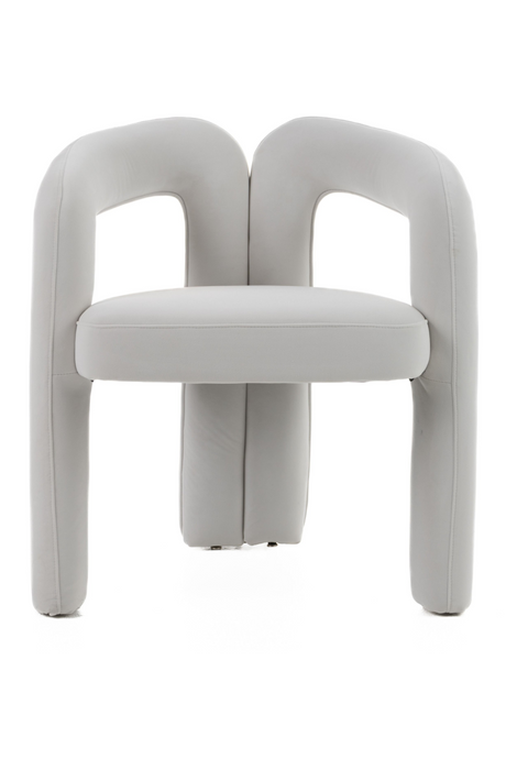   White Velvet Dining Chair | Oroa.com