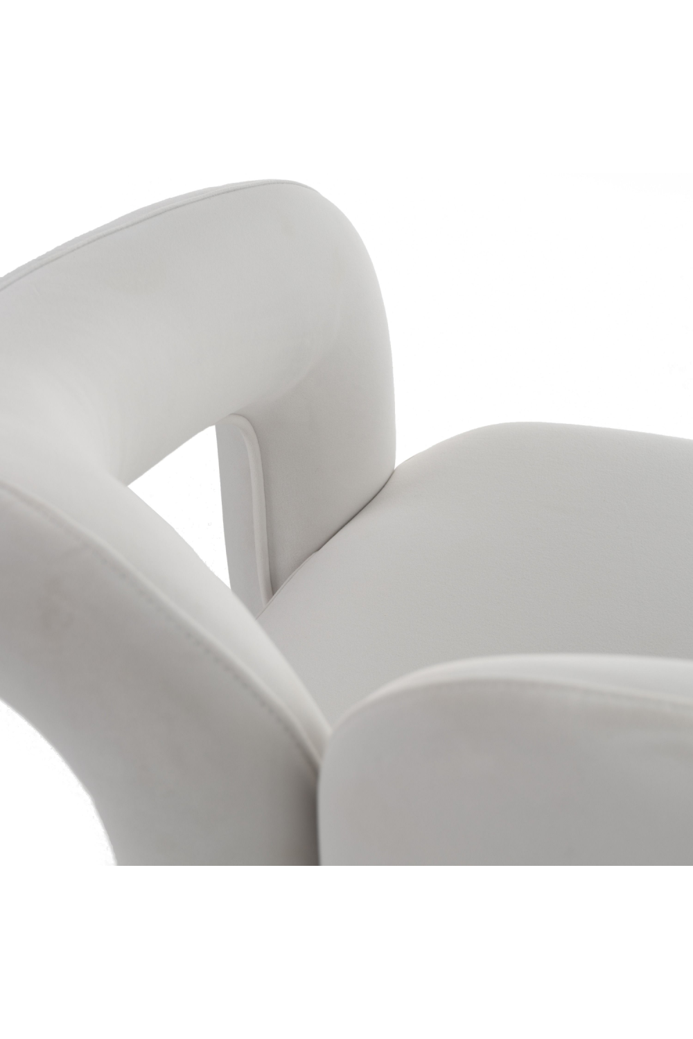   White Velvet Dining Chair | Oroa.com