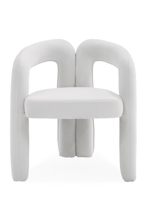   White Velvet Dining Chair | Oroa.com