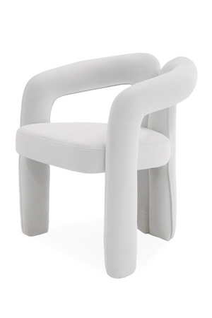   White Velvet Dining Chair | Oroa.com