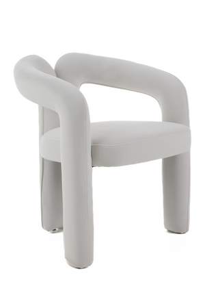   White Velvet Dining Chair | Oroa.com